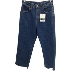 The Ragged Priest Wide Leg Skater Relaxed Loose Jeans Size 32 Cropped New NWT